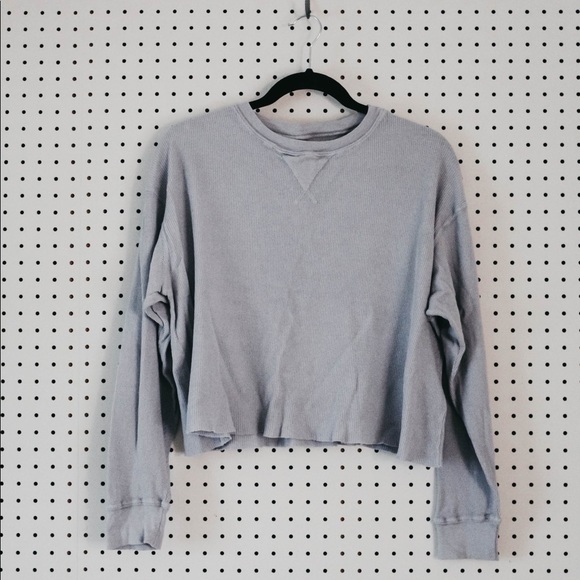 Brandy Melville Tops - lavender cropped thermal - brandy melville